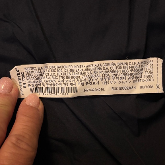 Men's Black Bomber Jacket size large - Picture 6 of 7